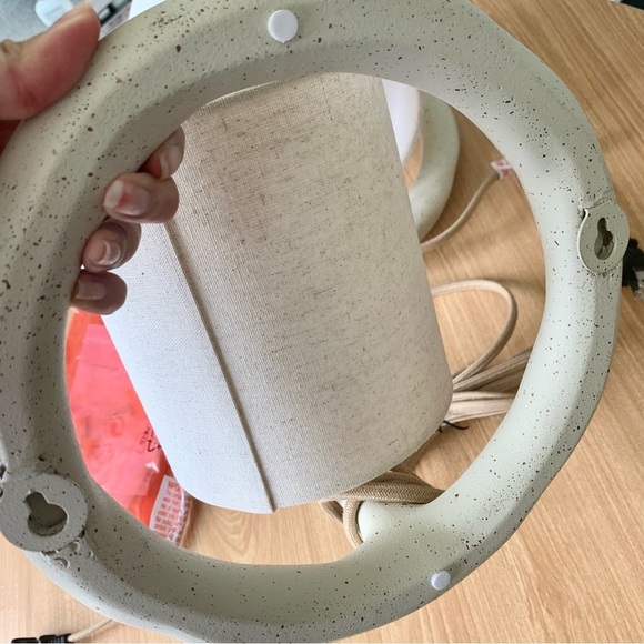 1x White Cream Plug-In Bohemian Boho Wall Sconce Light - Picture 6 of 7